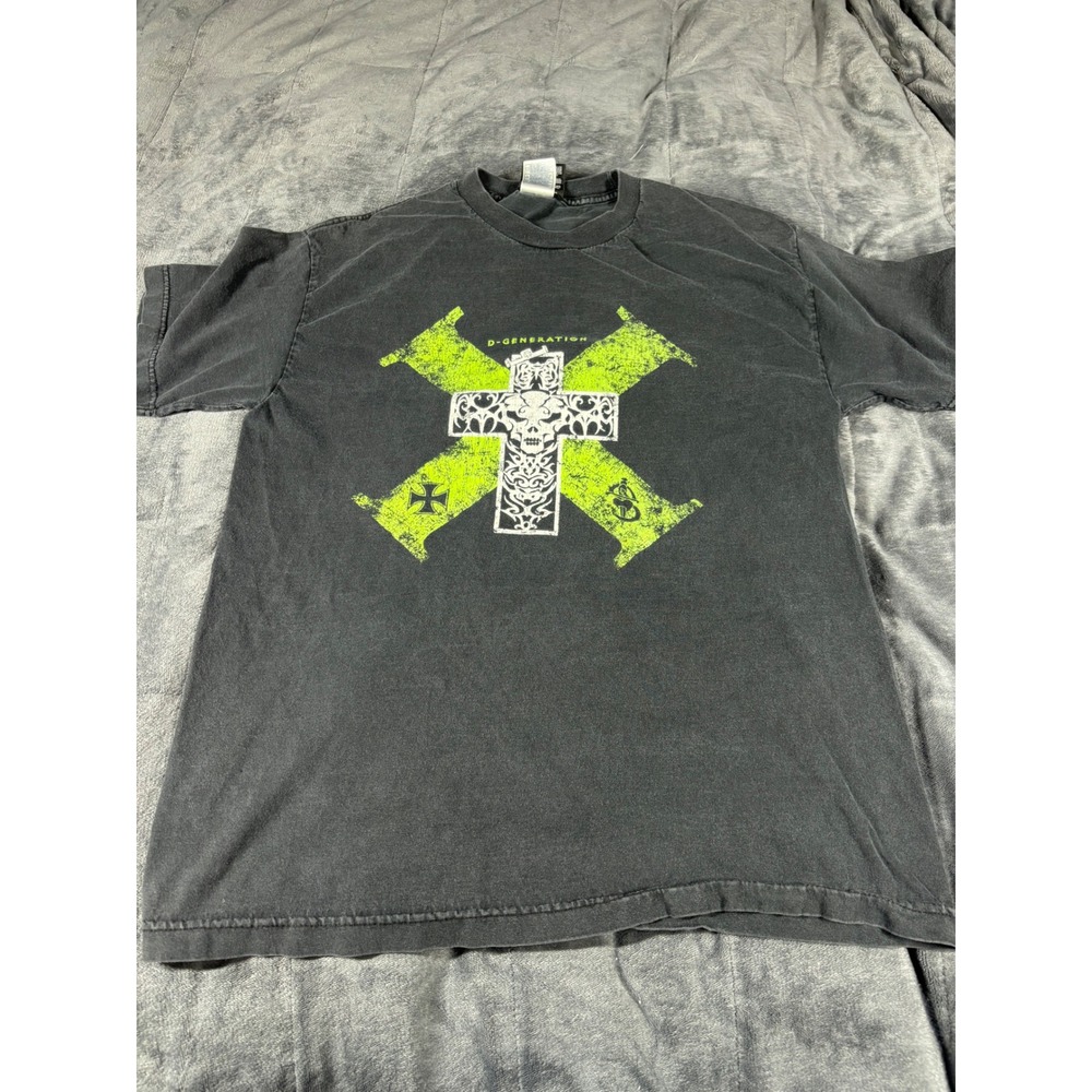 WWE D-Generation X DX Skull Cross Graphic‎ T-Shirt Mens Large Black 2007 Vintage
